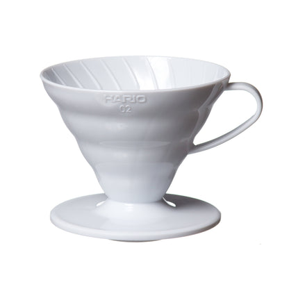 Cafetera Hario V60 01 (Cerámica Blanco) - Dripper para Café de Especialidad